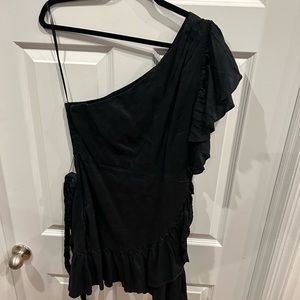 Black One Shoulder Banana Republic Dress